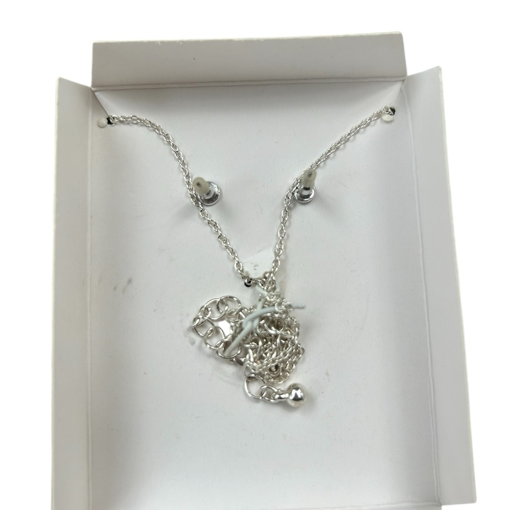 Crystal Heart Pendant & earrings. New in Box. - Picture 2 of 4
